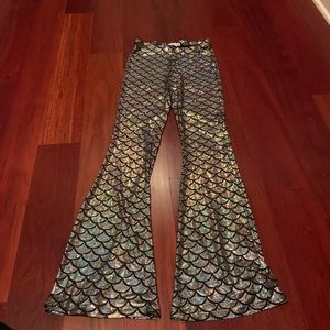 Flowy Mermaid Print Pants